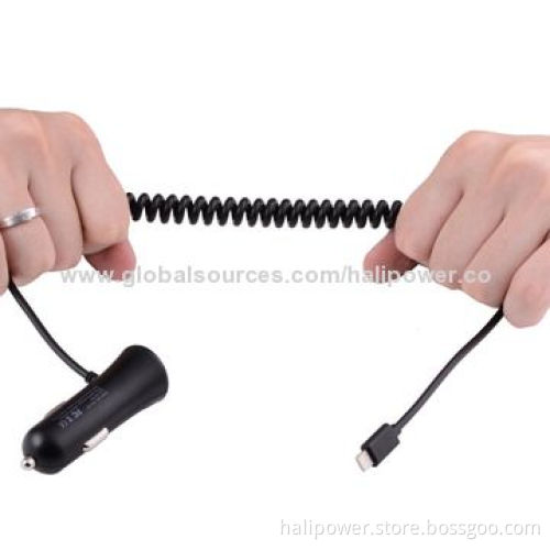 Universal USB Car Charger, Sized 25*24.8*70.5mm, 12V DC InputNew
